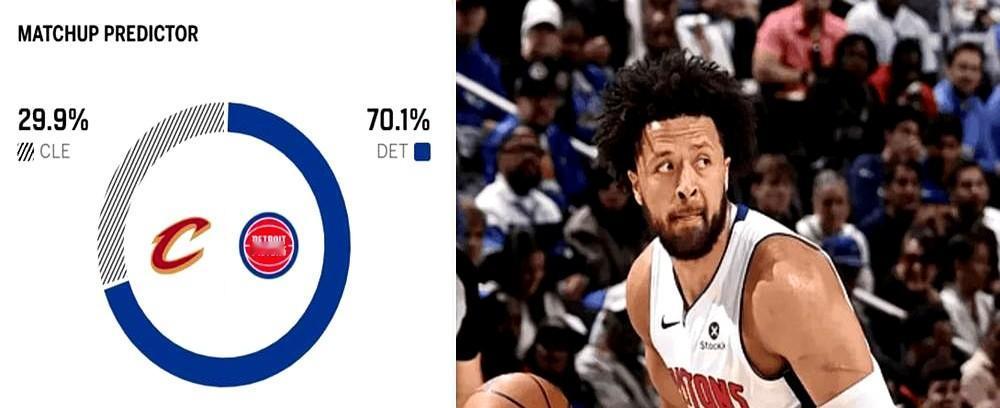 ESPN直接判了骑士死刑，说他们打活塞胜率不到三成。

这帮专家盯着数据模型，断