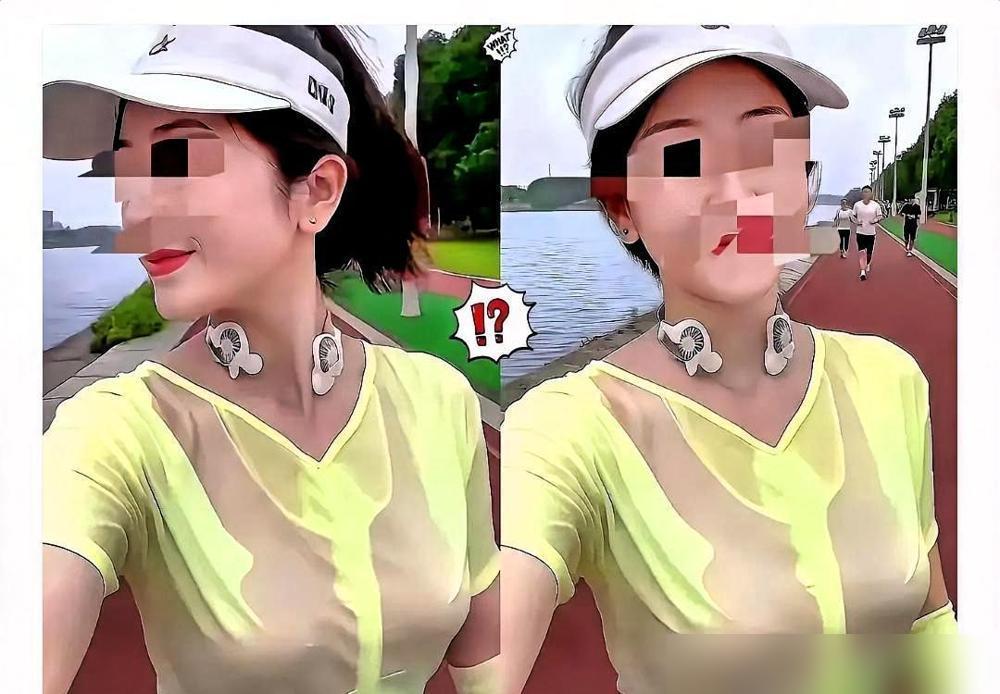 上海滨江的晨雾里，一个女人在奔跑。手机镜头放大了她的胸部晃动，一夜之间，这场晨跑