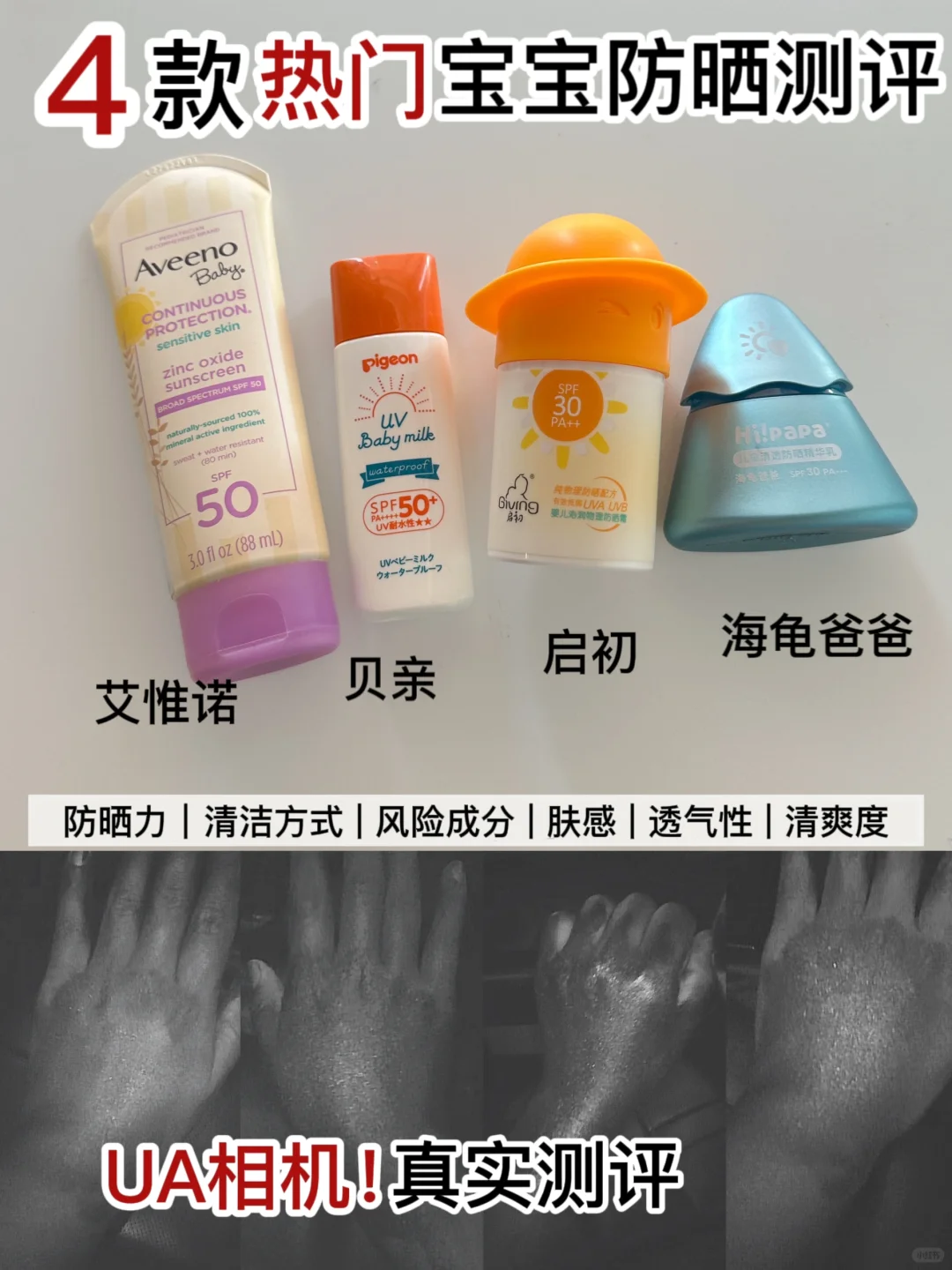 码住！4款热门🔥防晒挑选攻略来喽！