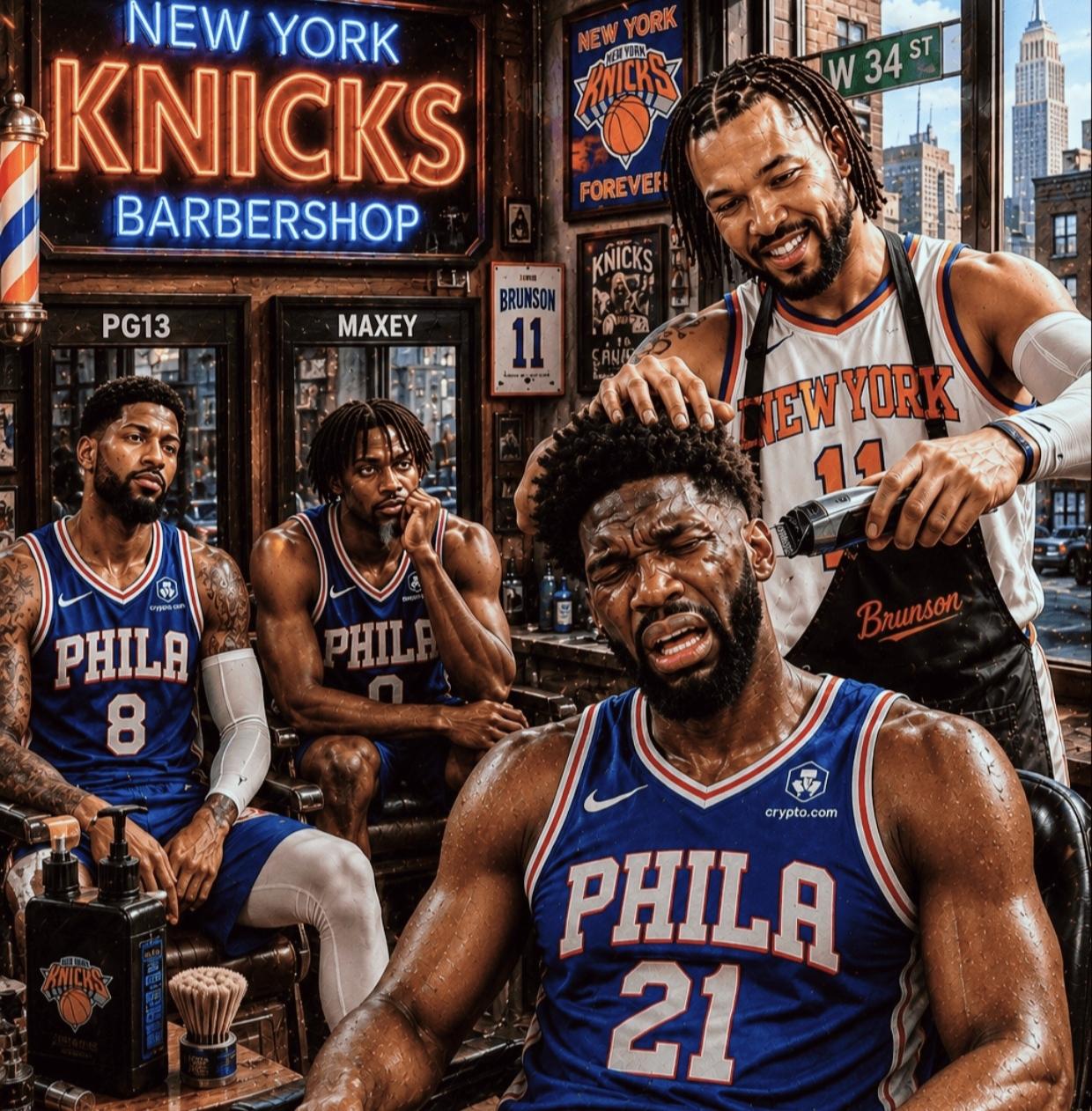 76人被零封，反而觉得绿军真倒霉！
nba次轮，尼克斯下起恐怖三分雨！单场25记