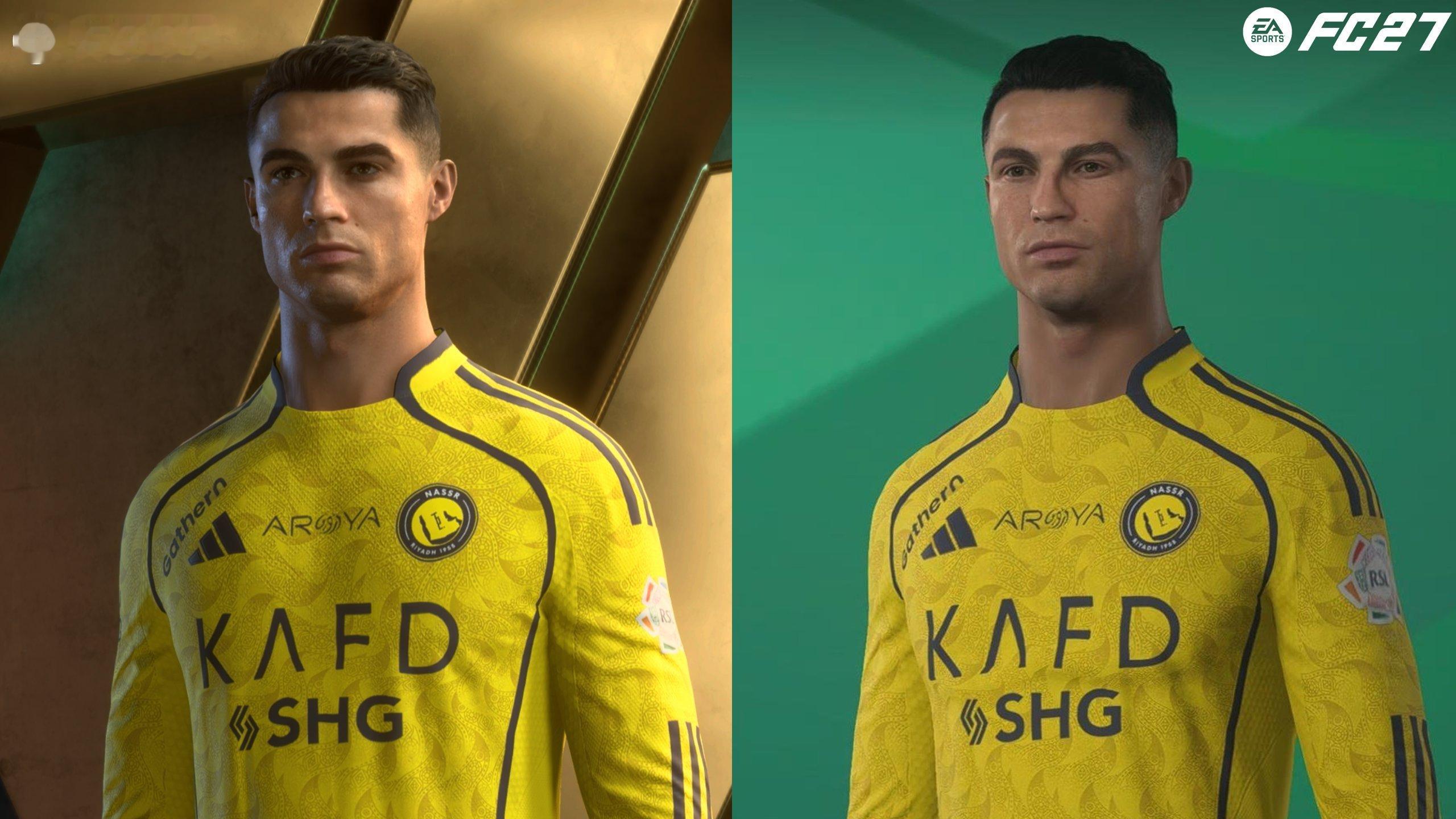 Cristiano RonaldoFC 26 vs FC 27FC画质在退步？可