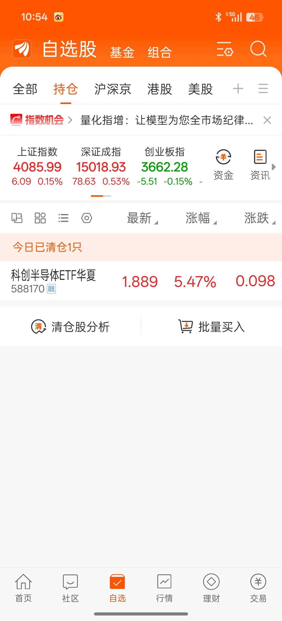 清仓了，就这样吧，等五月