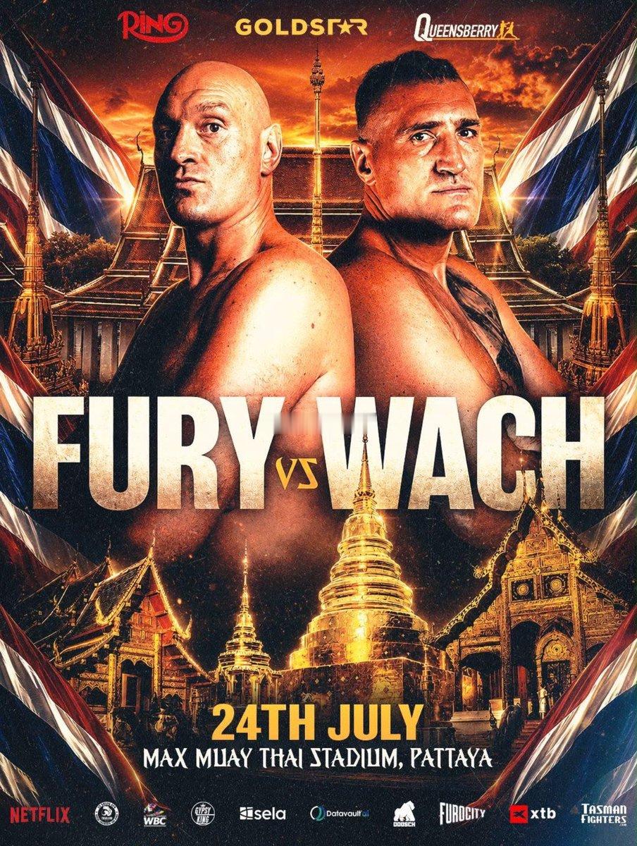 拳坛速递 比赛确认。🥊：泰森-富里（Tyson Fury）vs 马里乌斯-瓦赫