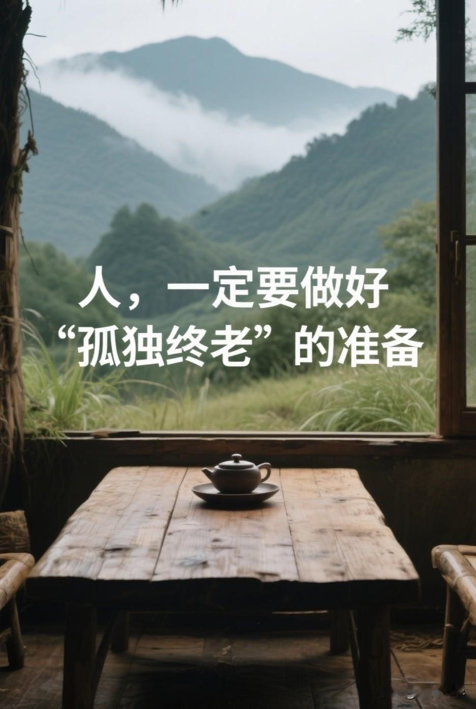人，一定要做好“孤独终老”的准备

你有没有想过一个扎心的问题：你老了以后，谁会