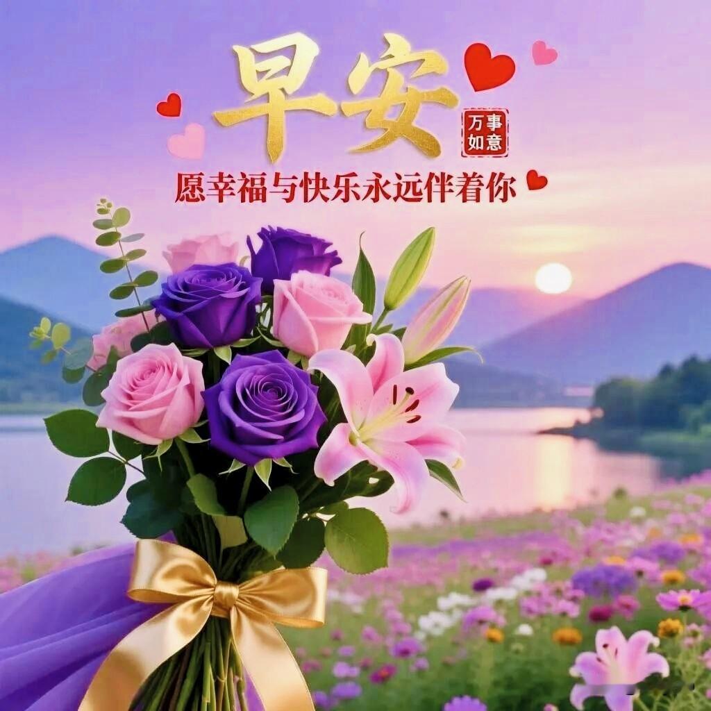 一日美好，始于暖心问候；
半生情谊，贵在真诚相守。

山水迢遥，隔不断满心惦念；