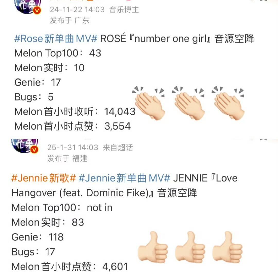 Jennie二单合作曲好大一个not in 拿什么碰瓷朴彩英单打独斗的二单 妮粉