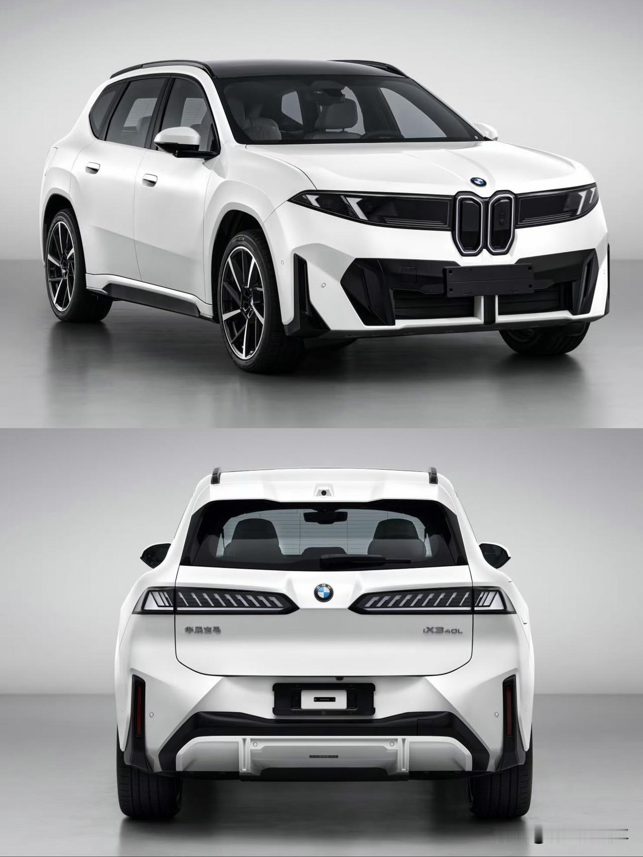 这造型能接受不？宝马新世代BMW iX3长轴距版申报图来了，符合国标全新门把手