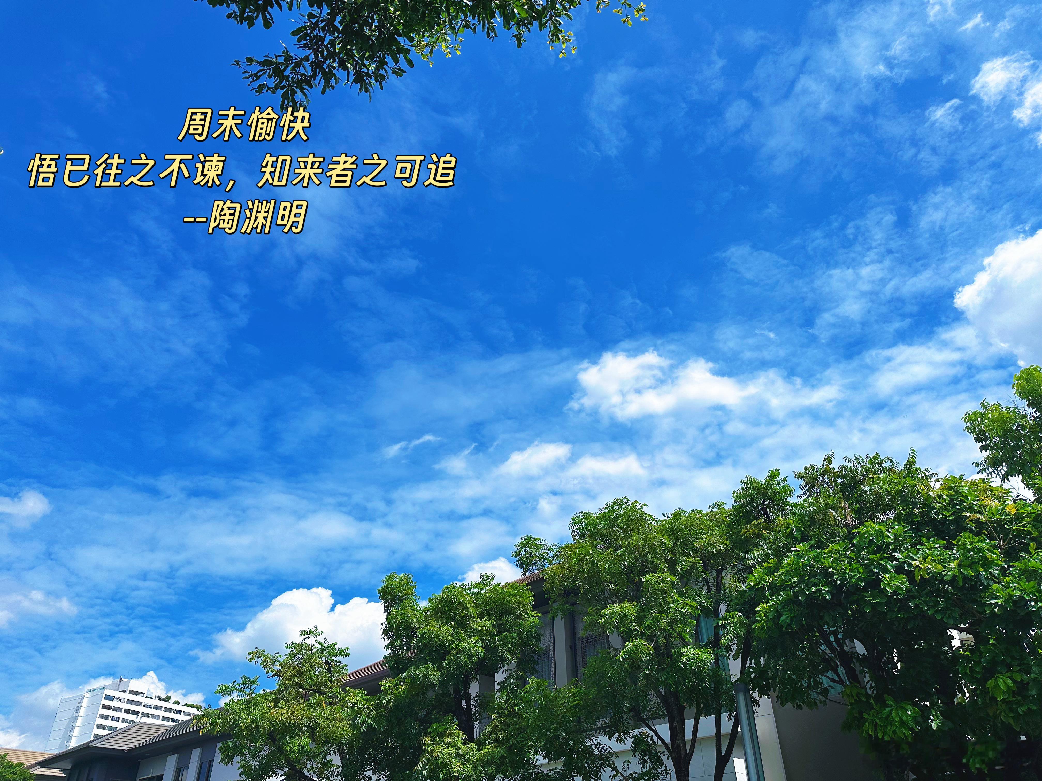 周末愉快！悟已往之不谏，知来者之可追。 --陶渊明 