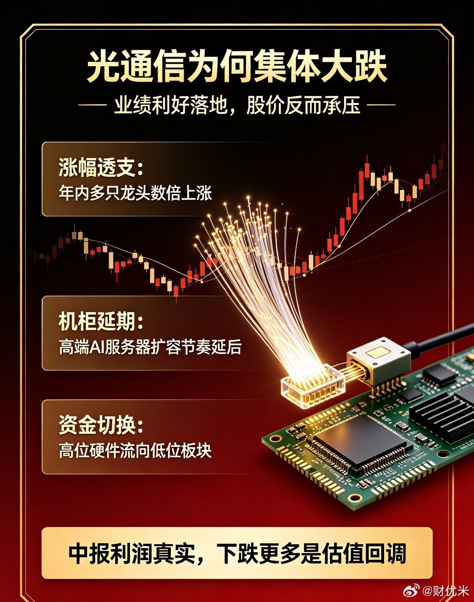 光通信光纤集体大跌 三大深层成因一次性拆解🔥7月6日光纤板块迎大幅回调，杭电、