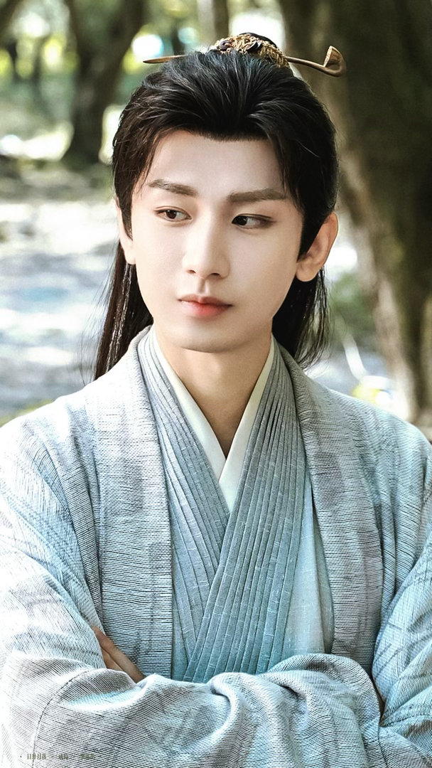一身清淡，抱臂静立李莲花🪷成毅
