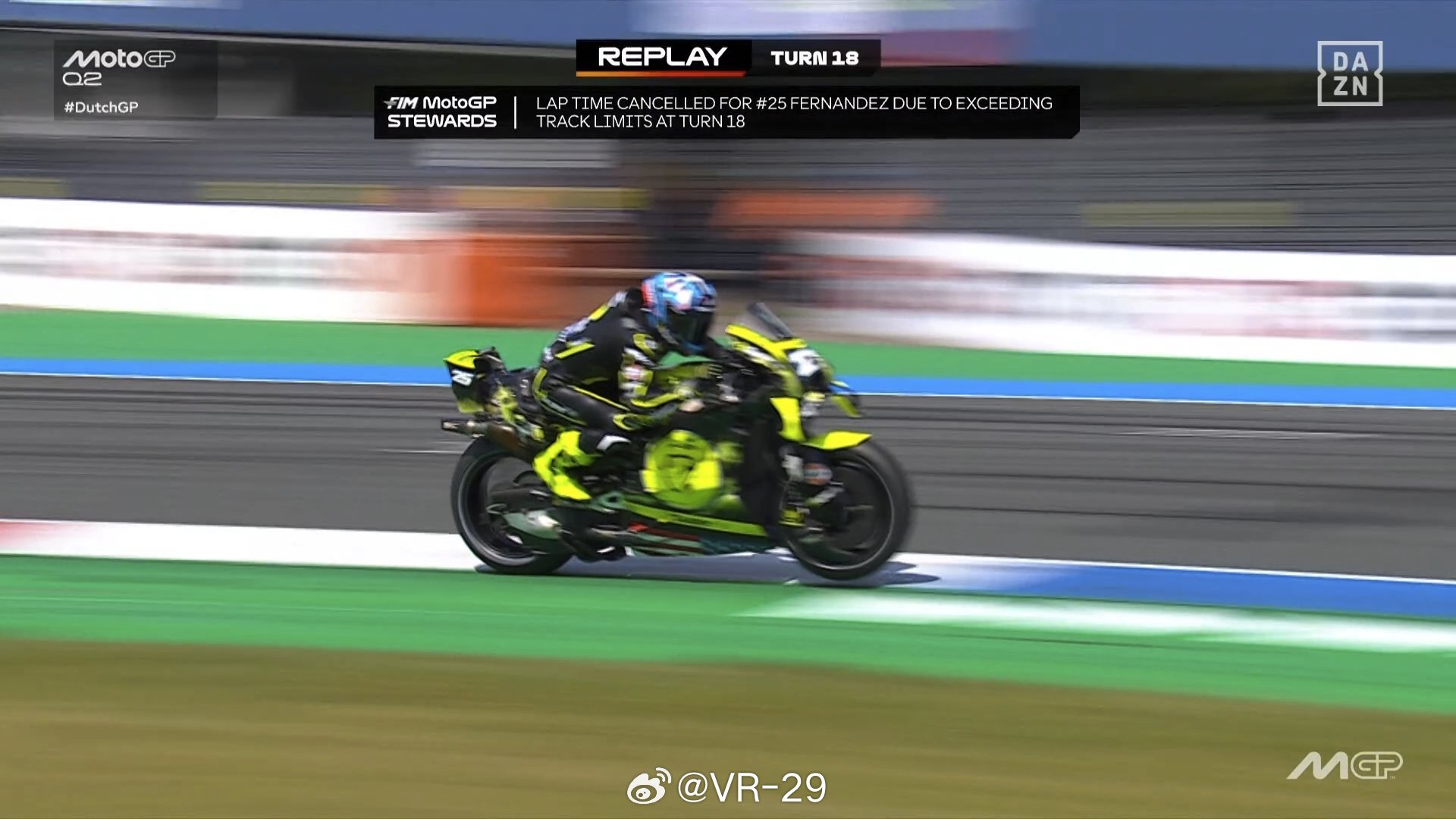 Raul Fernandez杆位圈因出界被取消motogp