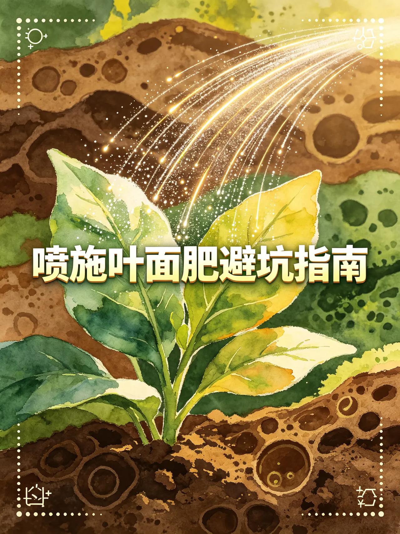 喷施叶面肥避坑指南，提质增产超实用。喷施 叶面肥