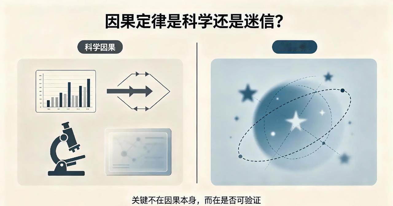 “因果定律”是科学还是迷信？
 
很多人提起“因果”，第一时间会联想到玄学、宿命