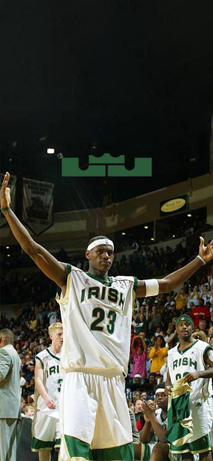 高中时期的詹姆斯。 