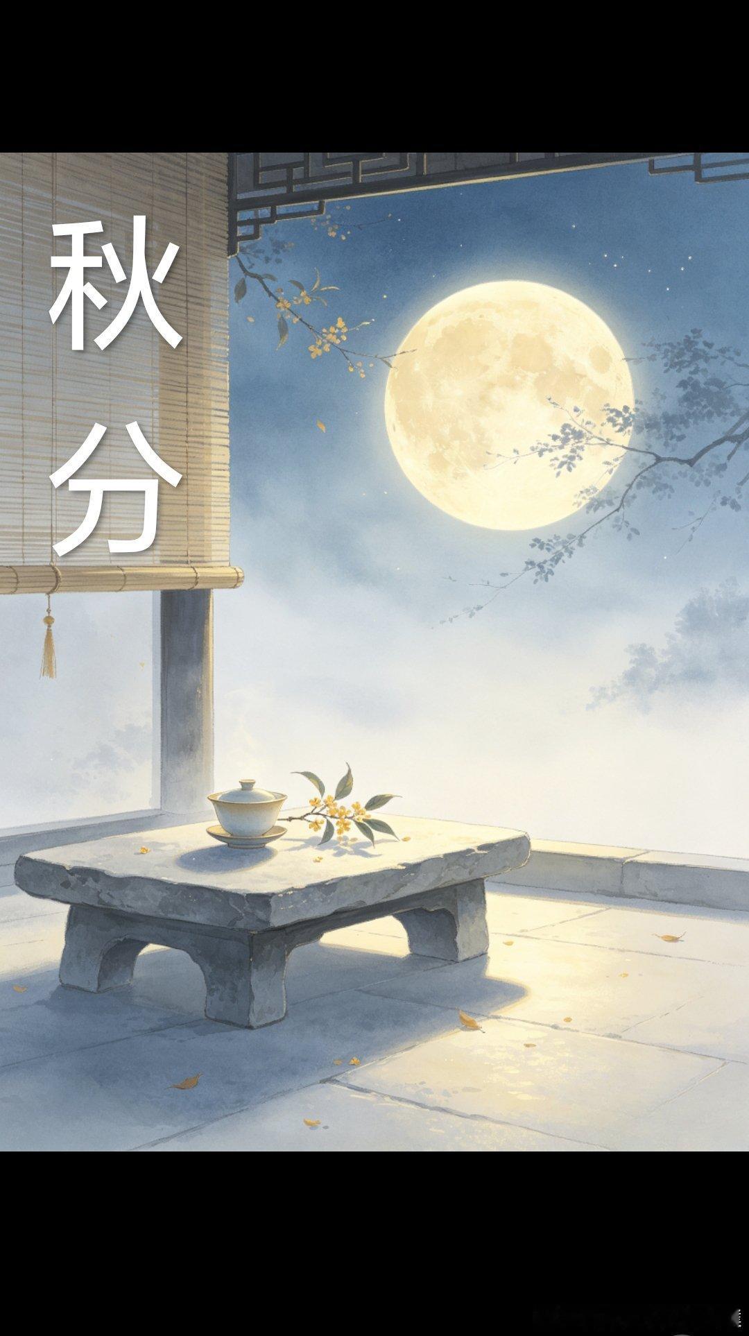 今日秋分：人生最好的境界，是半满、半静、半从容今日秋分。古语讲：秋分者，阴阳相半