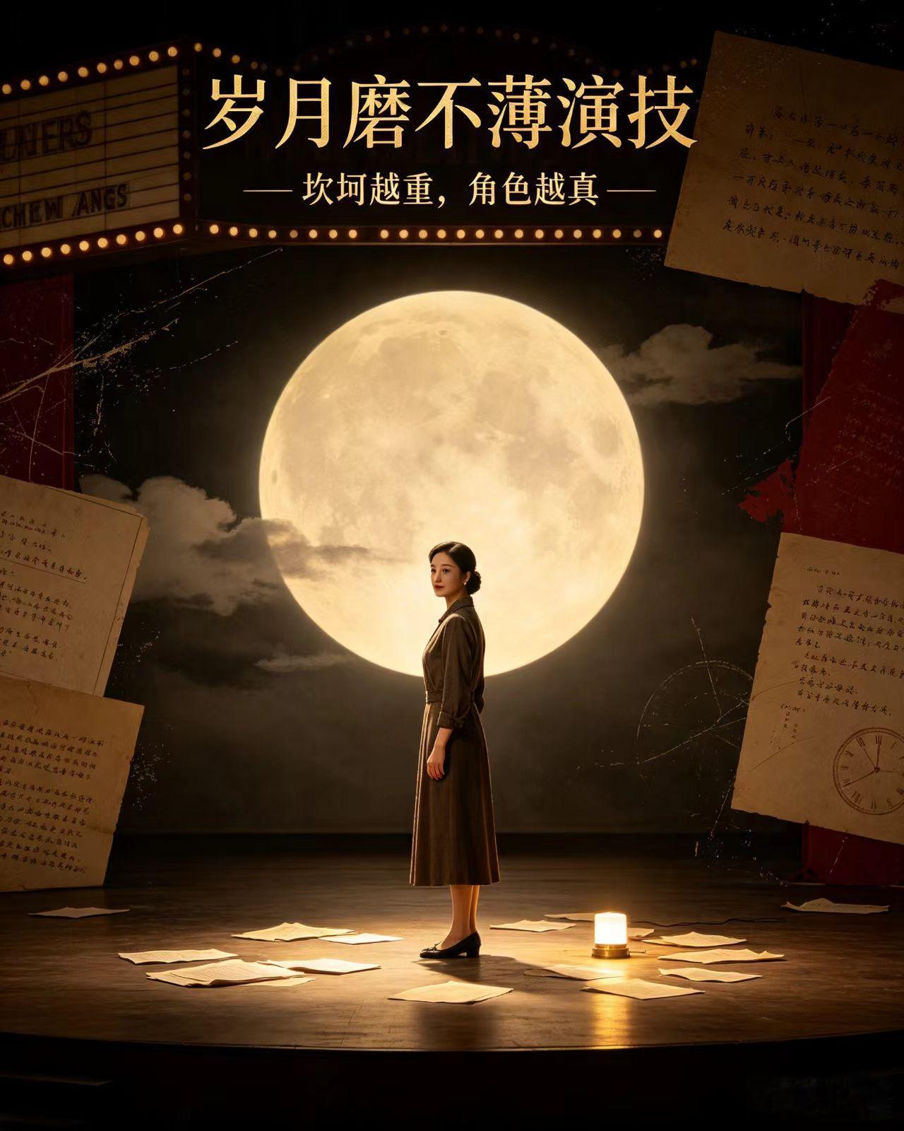 她幼时被亲生父母抛弃，幸而被文艺家庭收养，戏曲、话剧的氛围早早在心底种下表演的种