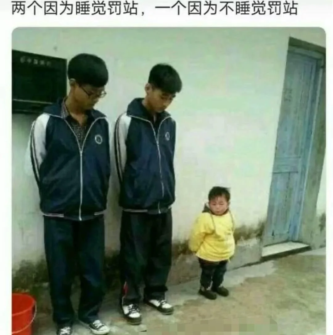 睡不睡觉都罚站哈哈哈哈哈搞笑图片梗图合集
