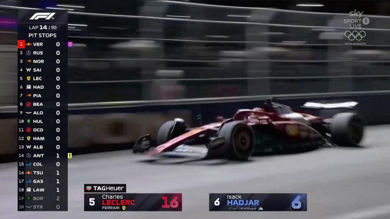 是迈凯伦车不行，还是皮亚斯特里的街道赛能力不行，第12圈乐扣再次超掉皮亚上升到第