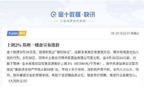 已经有多地、多家房企官宣涨价了，房地产的春天要来了吗？