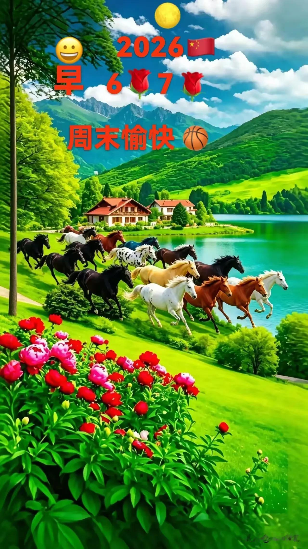 岁月匆匆，转眼又是一天。伴着夏日清风，迎来惬意周末。愿这个盛夏，平安常伴、健康相