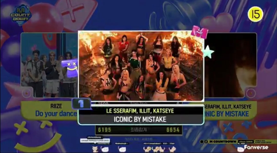 恭喜LE SSERAFIM x ILLIT x KATSEYE获得今日《MCD》
