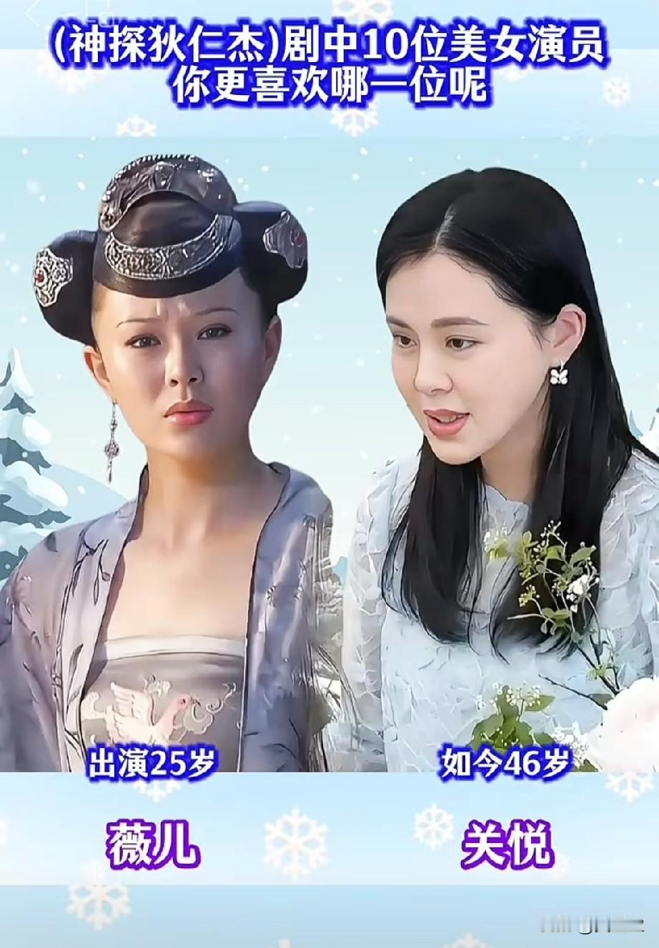 《神探狄仁杰》剧中10位美女演员，个个貌美如花，你认识几位呢？你最喜欢哪一位？