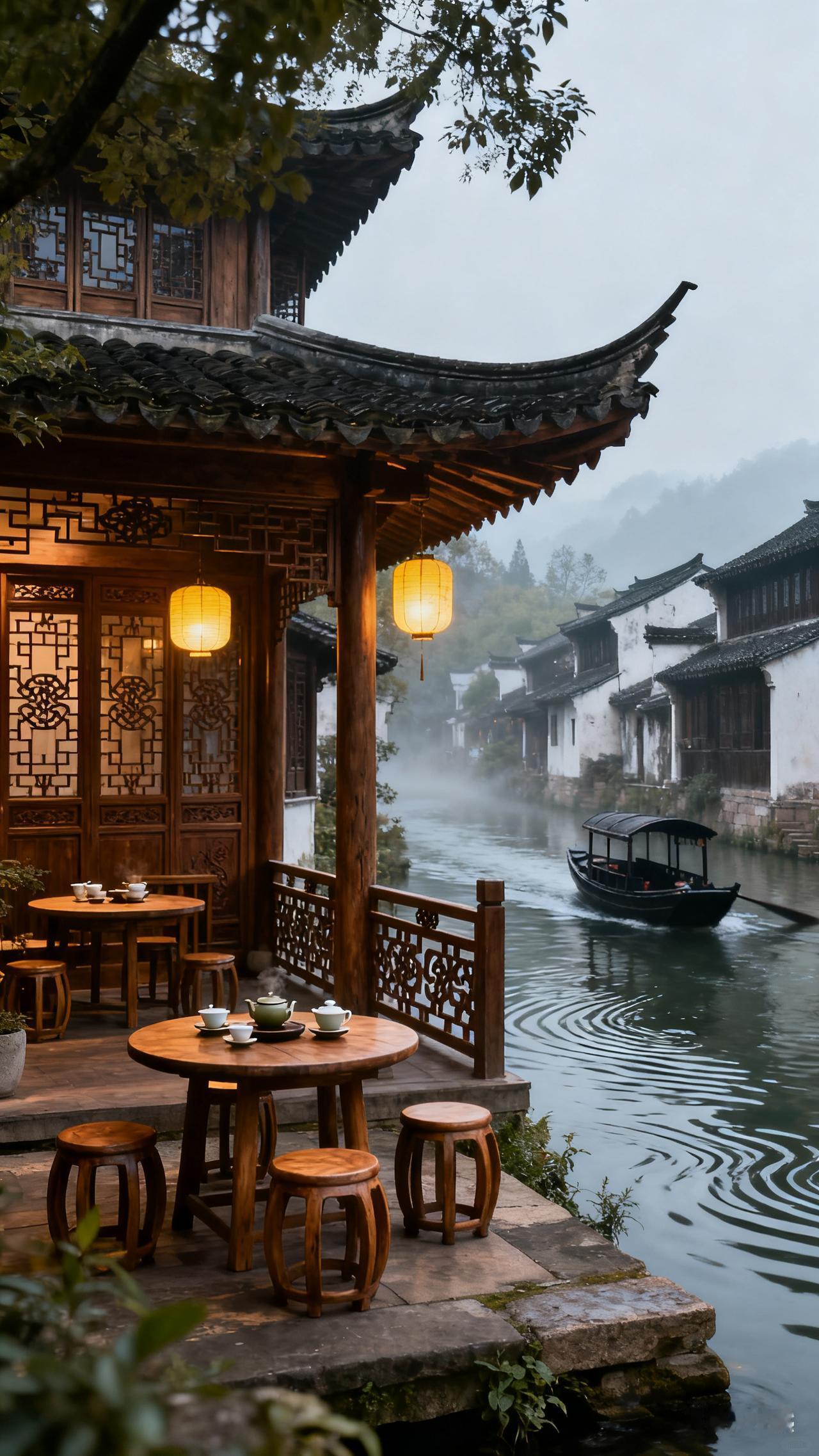 水乡古韵，茶香满溢。