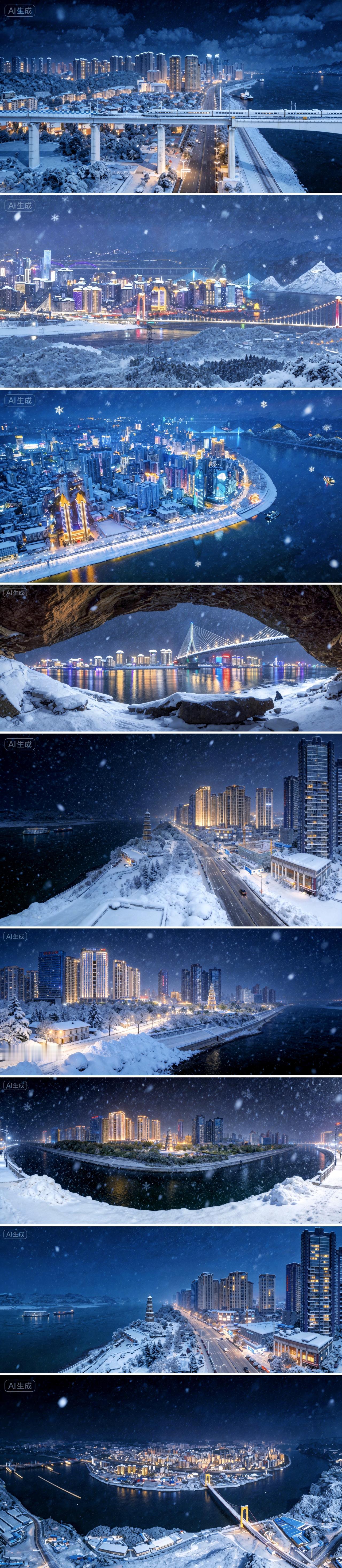 盼雪的宜昌城
词：张彬

江水慢悠悠的流
等一场雪落心头
磨基山还藏着半片残秋