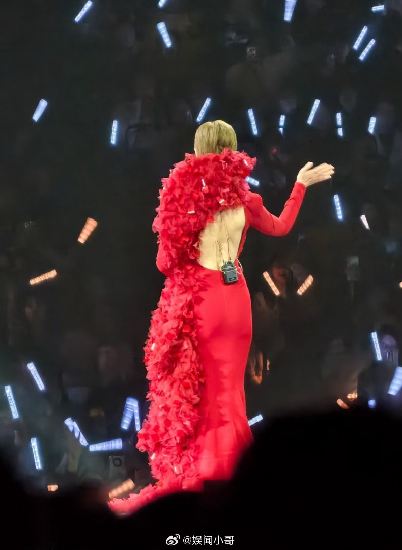 李宇春裸背红裙 李宇春今晚演唱会造型杀疯了！裸背红裙上玫瑰蔓延，红与白超吸睛，花