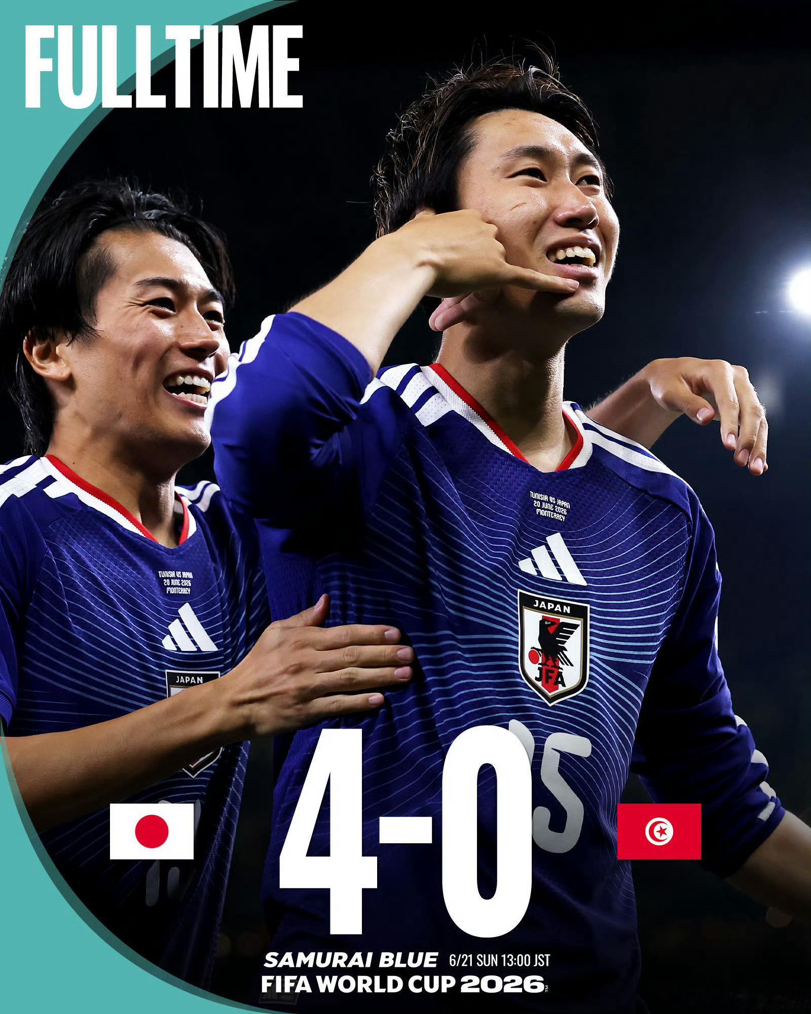突尼斯0比4日本从打世界强队荷兰2:2到干非洲劲旅4:0完全的碾压不得不说咱们差