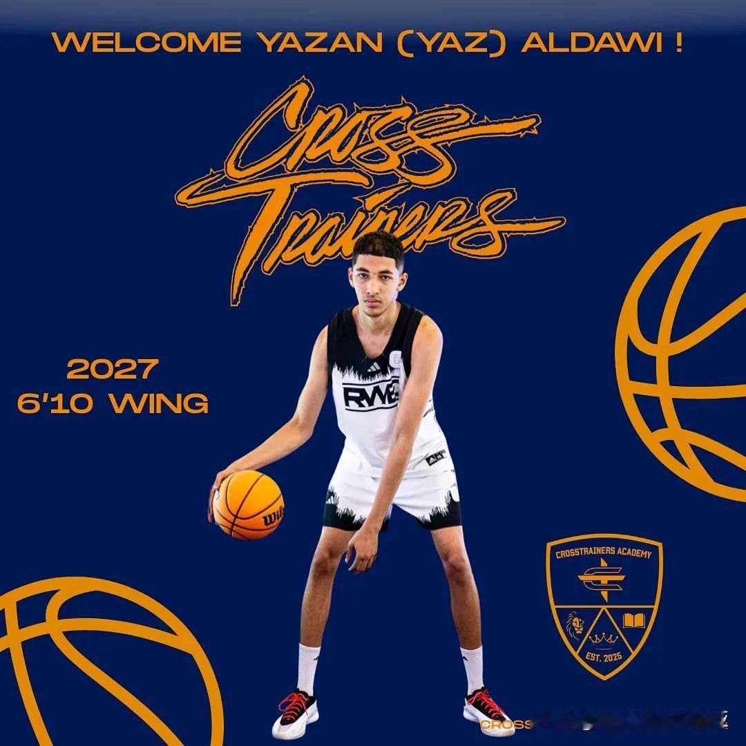 前锋Yazan “Yaz” Aldawi将在高三赛季加盟纽约新创办的球队Cros