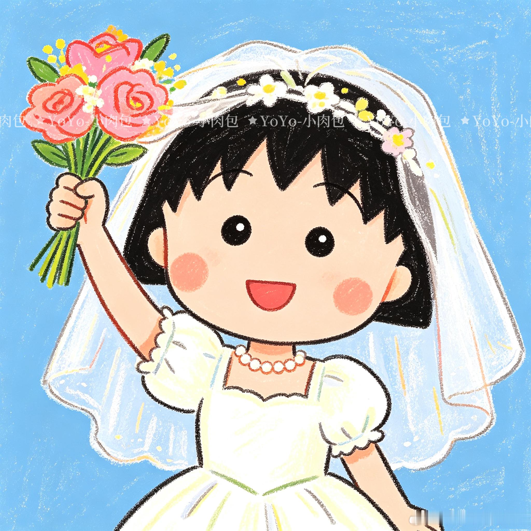 樱桃小丸子结婚头像来啦樱桃小丸子樱桃小丸子女生头像头像动漫