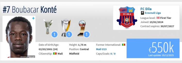 博主：国安接近签下马里中场孔特，预计本周完成