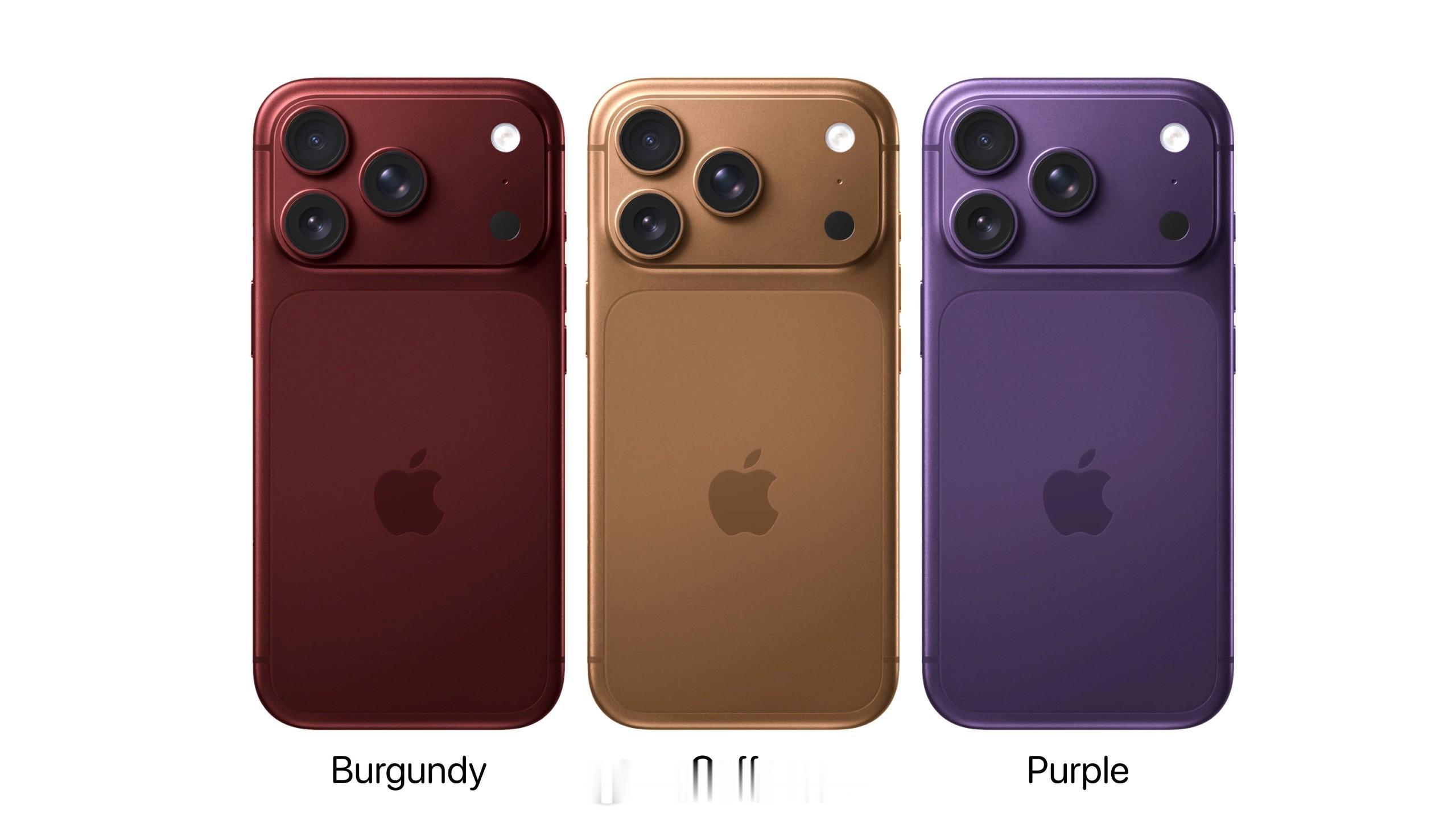 曝iPhone18Pro配色大换血 苹果还是延续高辨识度的配色策略，想玩出奢侈品