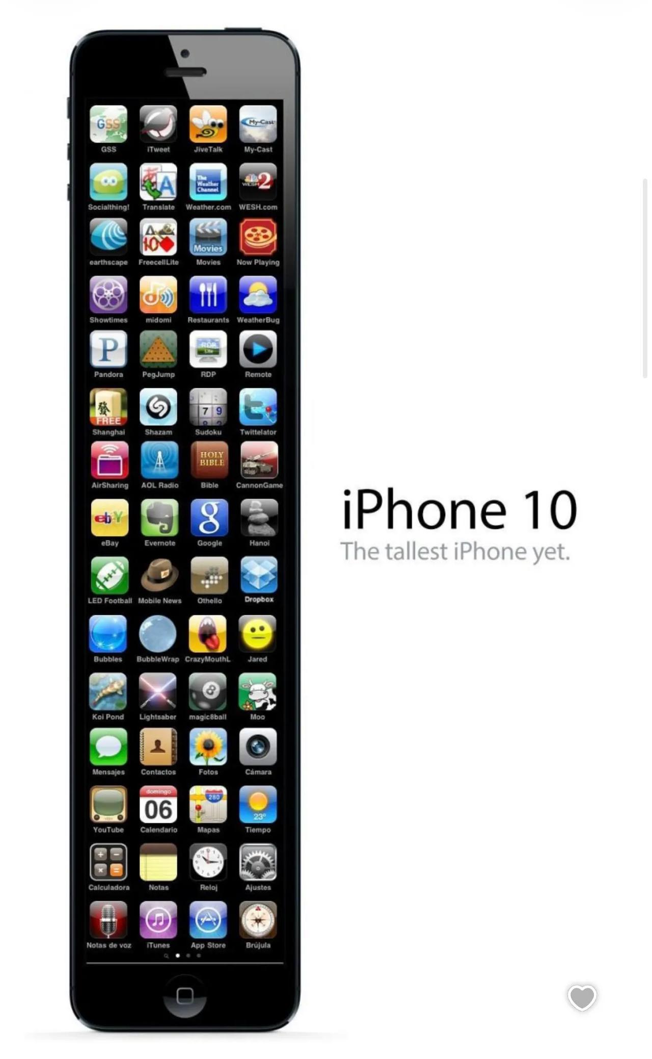 这是当时网友们猜的iPhone 10的样子，因为当时的iPhone 5迭代iPh