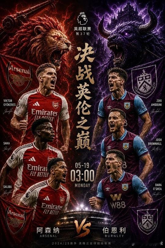 004 英超 阿森纳VS伯恩利           方向：让负比分：2-1  2