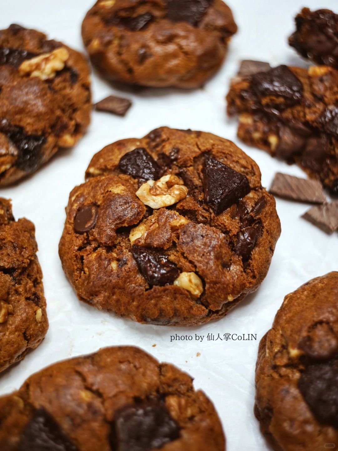 美式巧克力软曲奇🍪外酥内软，满口爆浆❗️