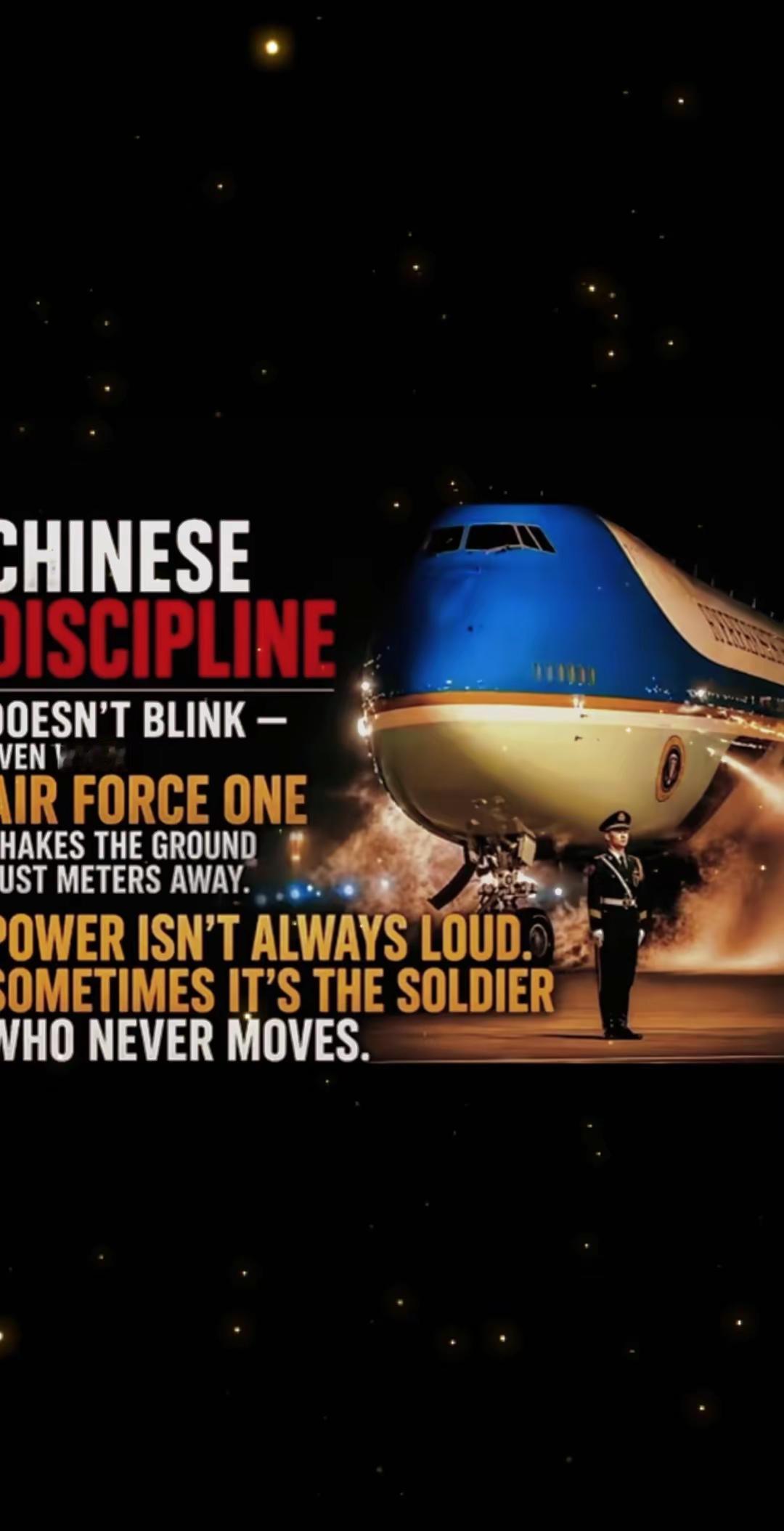 空军一号再大也是中国军人的背景！军事 我要上热们 ！