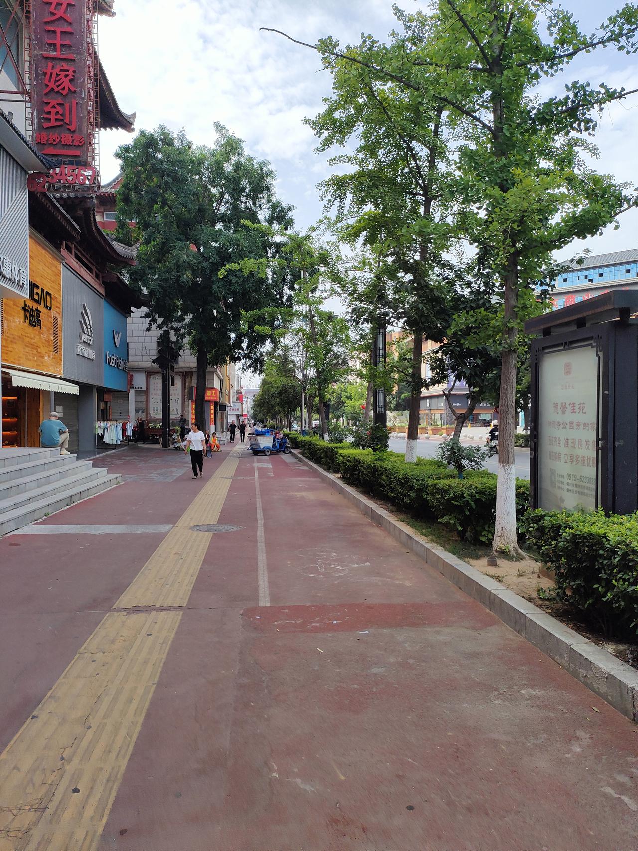 ​
2. 漫步城市街巷，微风、绿树、温柔的午后时光。