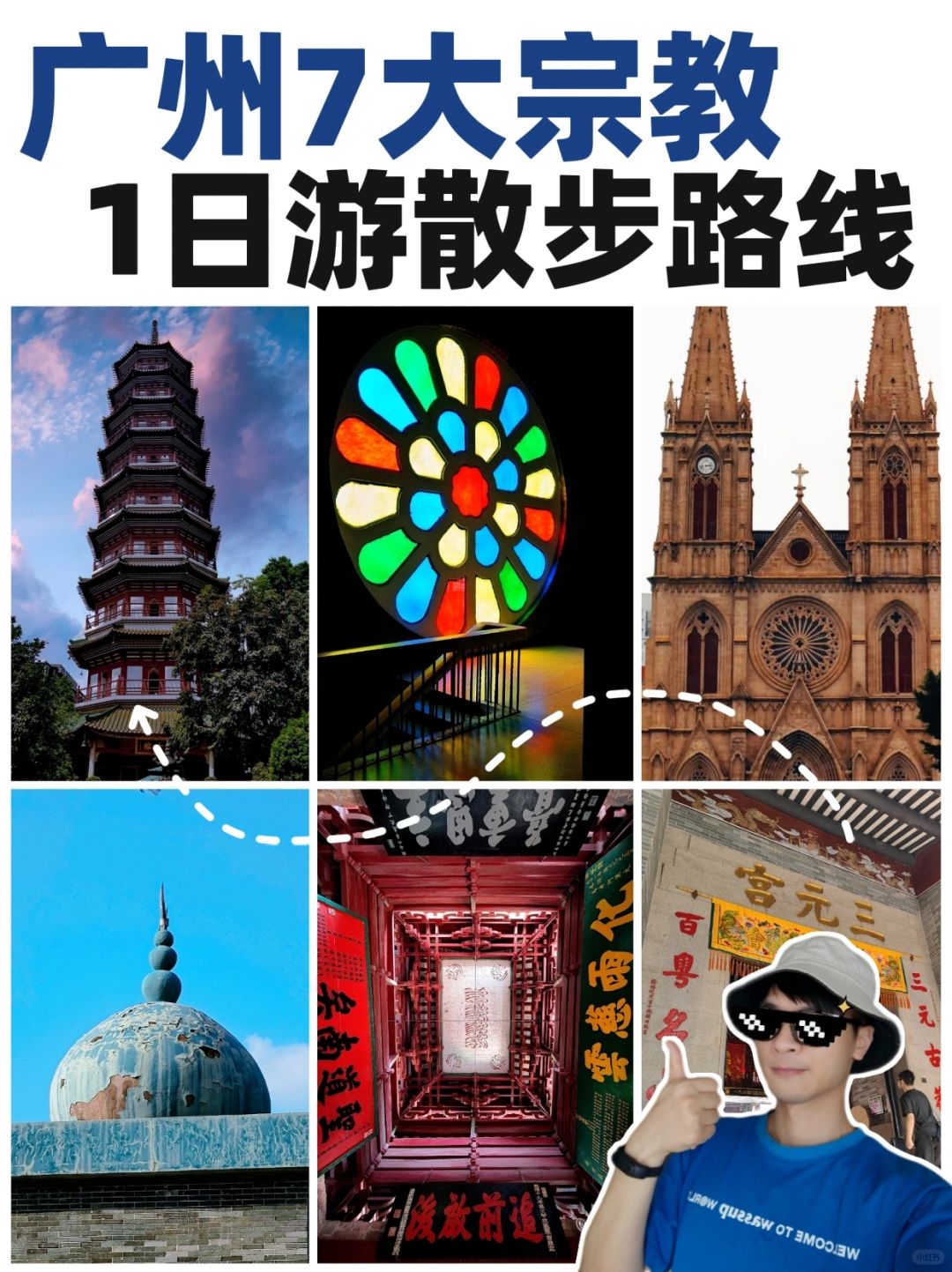 citywalk｜众神烟火里❗广州7宗教1日游路线