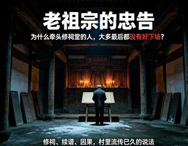老祖宗的忠告：为什么牵头修祠堂的人，大多最后都没有好下场？