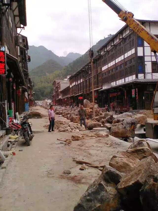 施工现场实拍 美丽乡村环境提升工程 变化