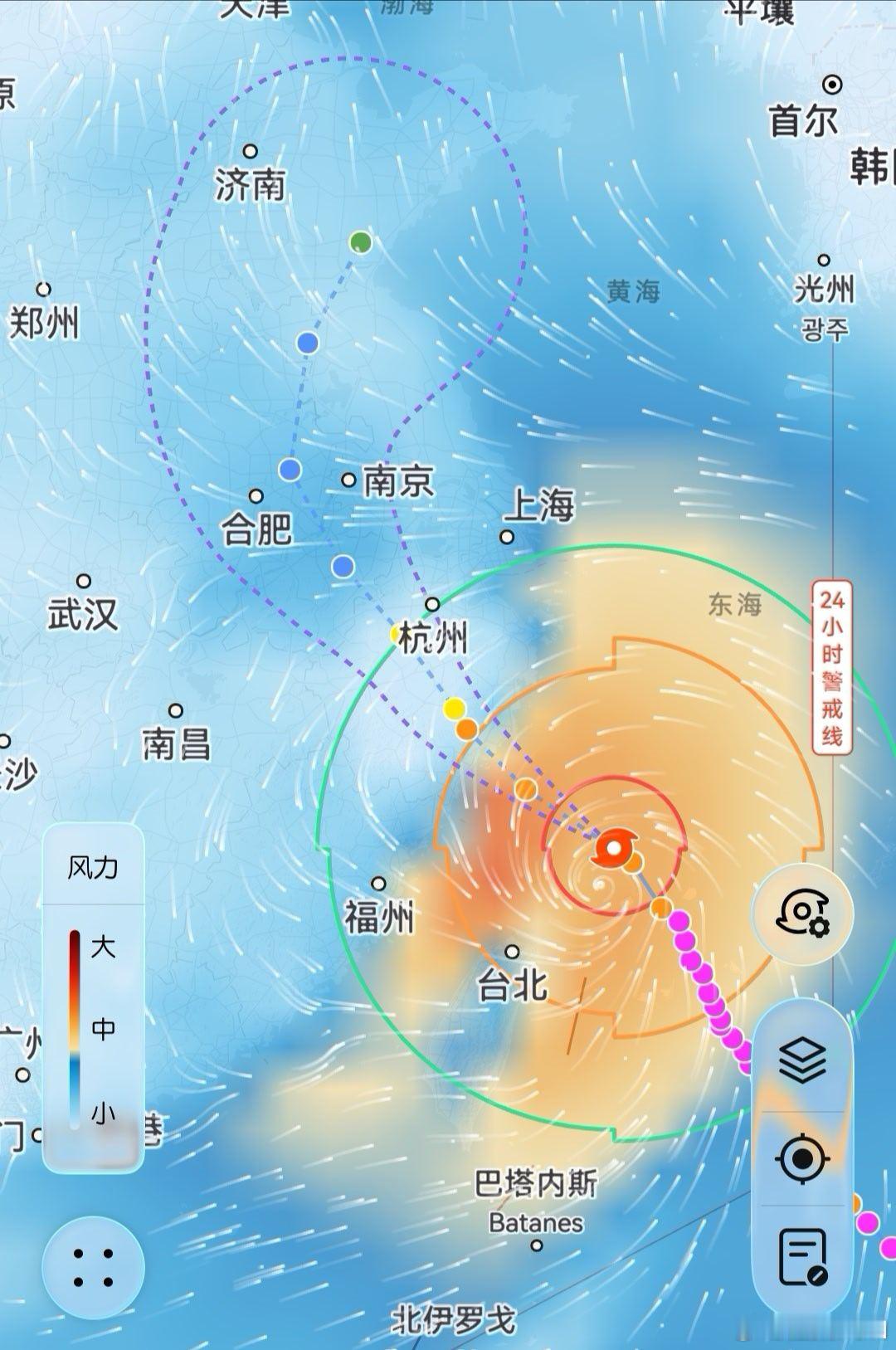 巴威路线东移了如果这样的话，浙江台州、温州和福建宁德受冲击最直接，上海、江苏南部