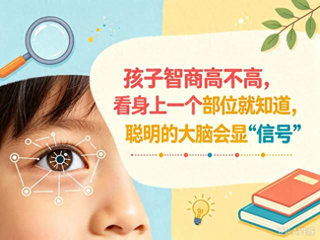 孩子智商高不高，看身上一个部位就知道，聪明的大脑会显“信号”