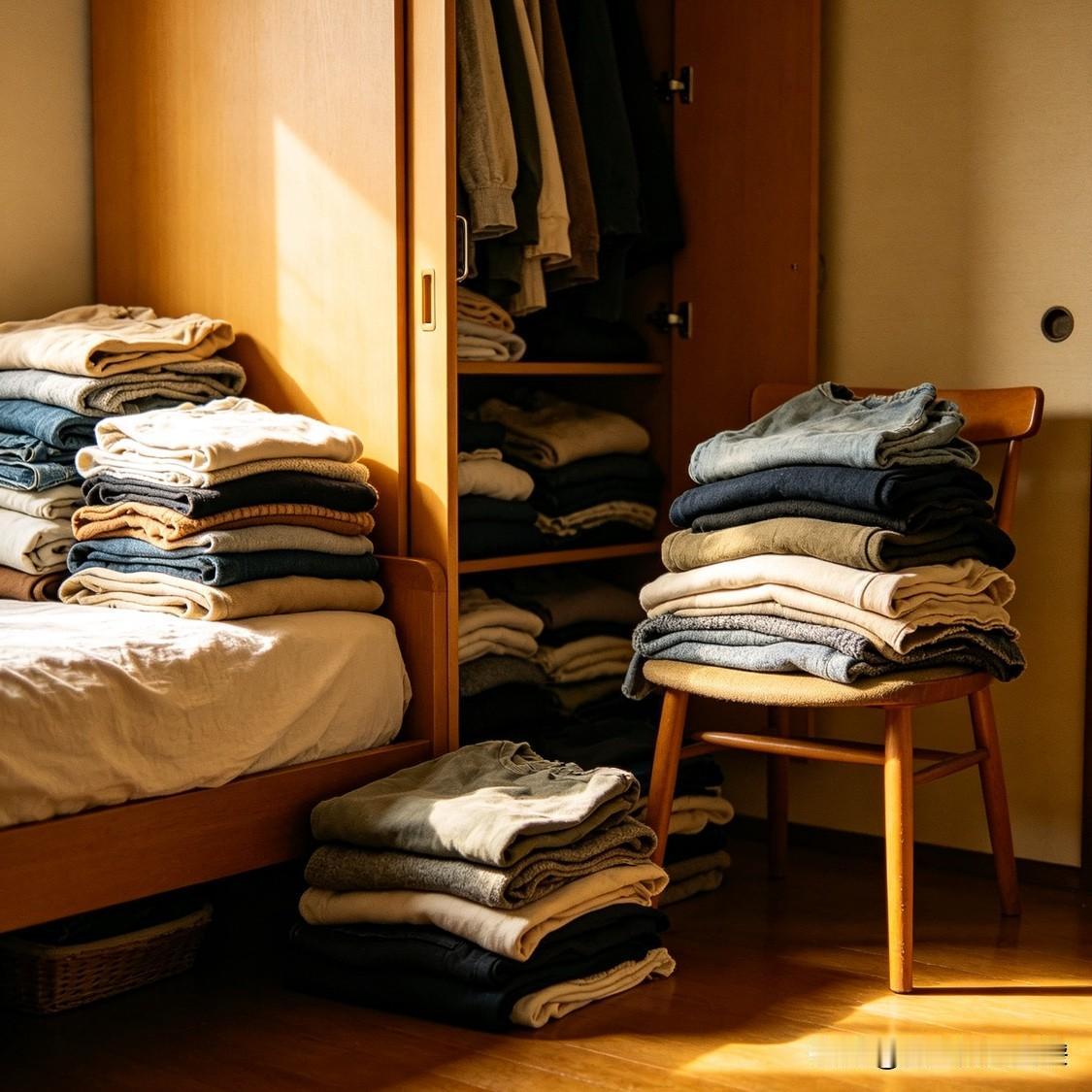 家里那些旧东西该扔就扔，留着占地方，可我留的从来不是东西，是再也回不去的时光。