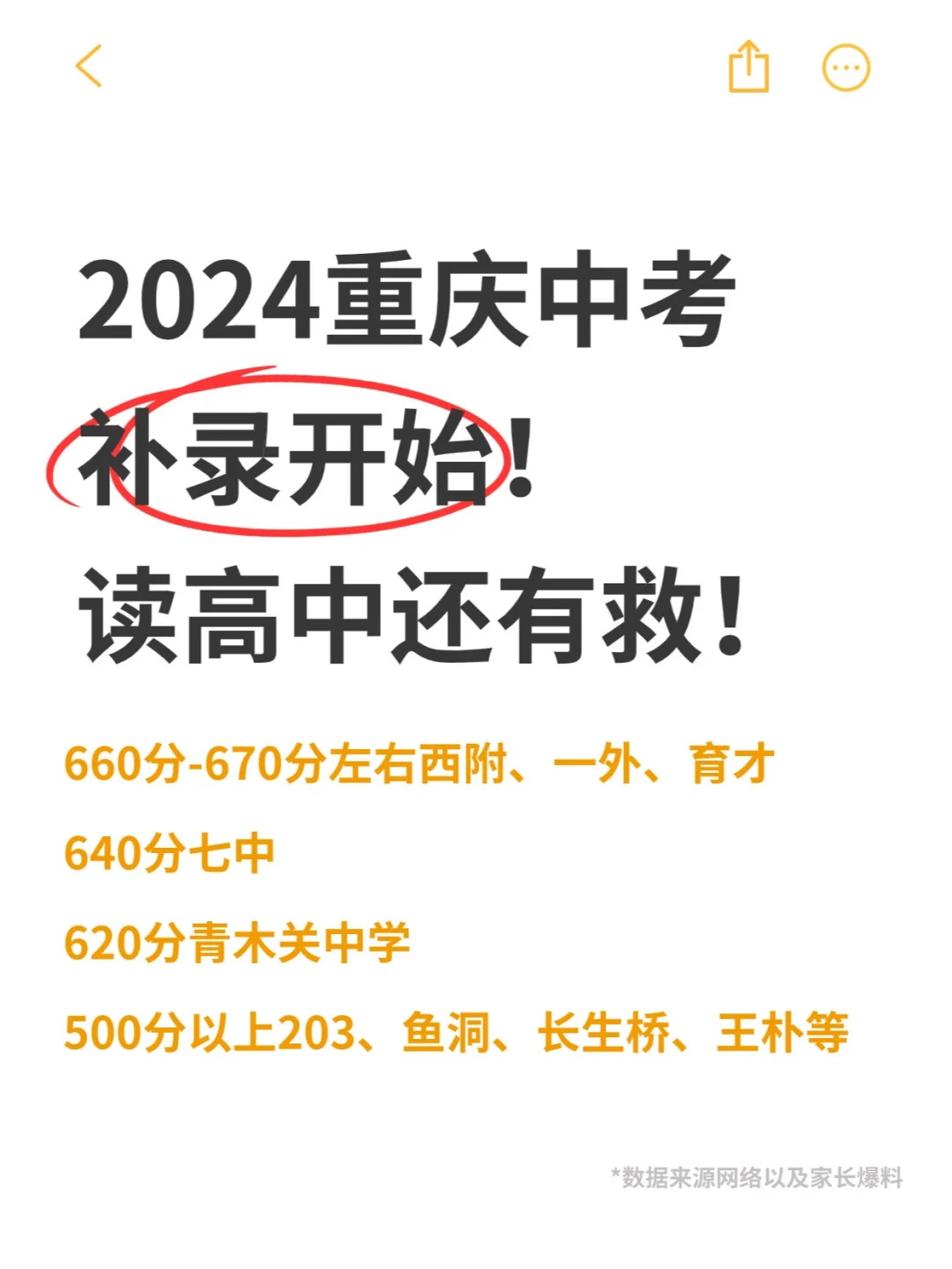 重庆的考生家长些，脚步搞快直接去学校谈！