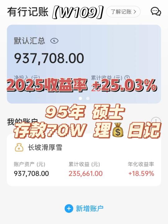95年硕士| 存款70w | 理财日记 | W109