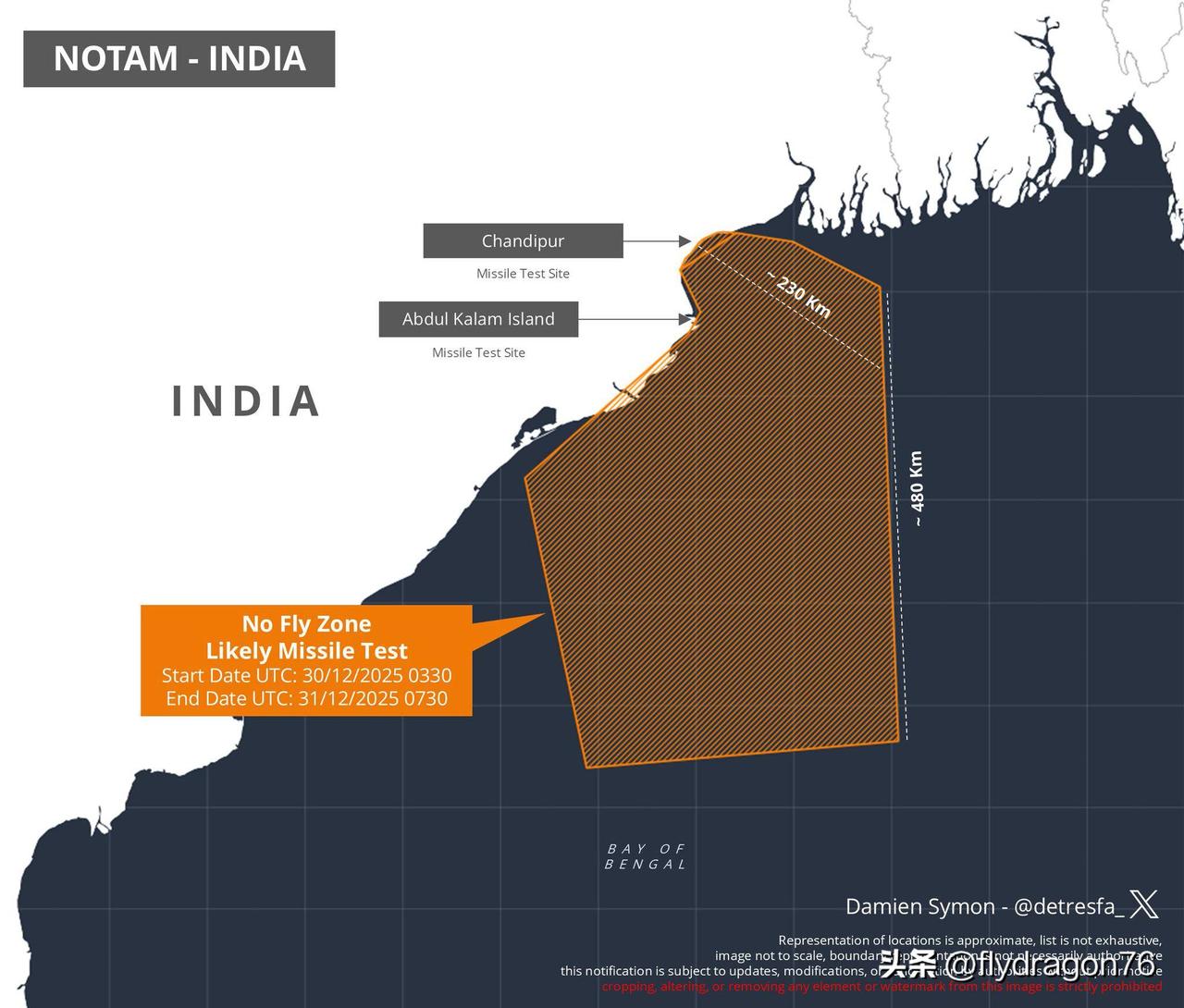 🇮🇳印度国防研究与发展组织（DRDO）将于2025年12月30日至31日进行