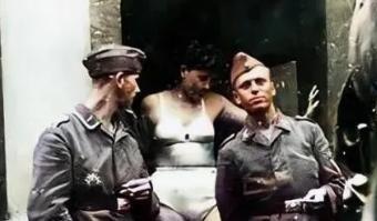 1940年，德国军人把一名波兰女子送到慰安所，然后把她的双腿劈开，捆绑在凳子上，
