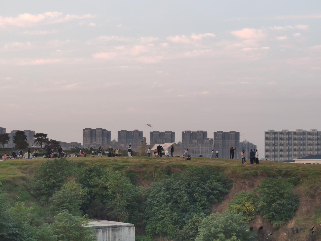 这几天郑州开启了晴天模式，趁着双休日，走出来踏青的人还真不少，有些直接在环境好的